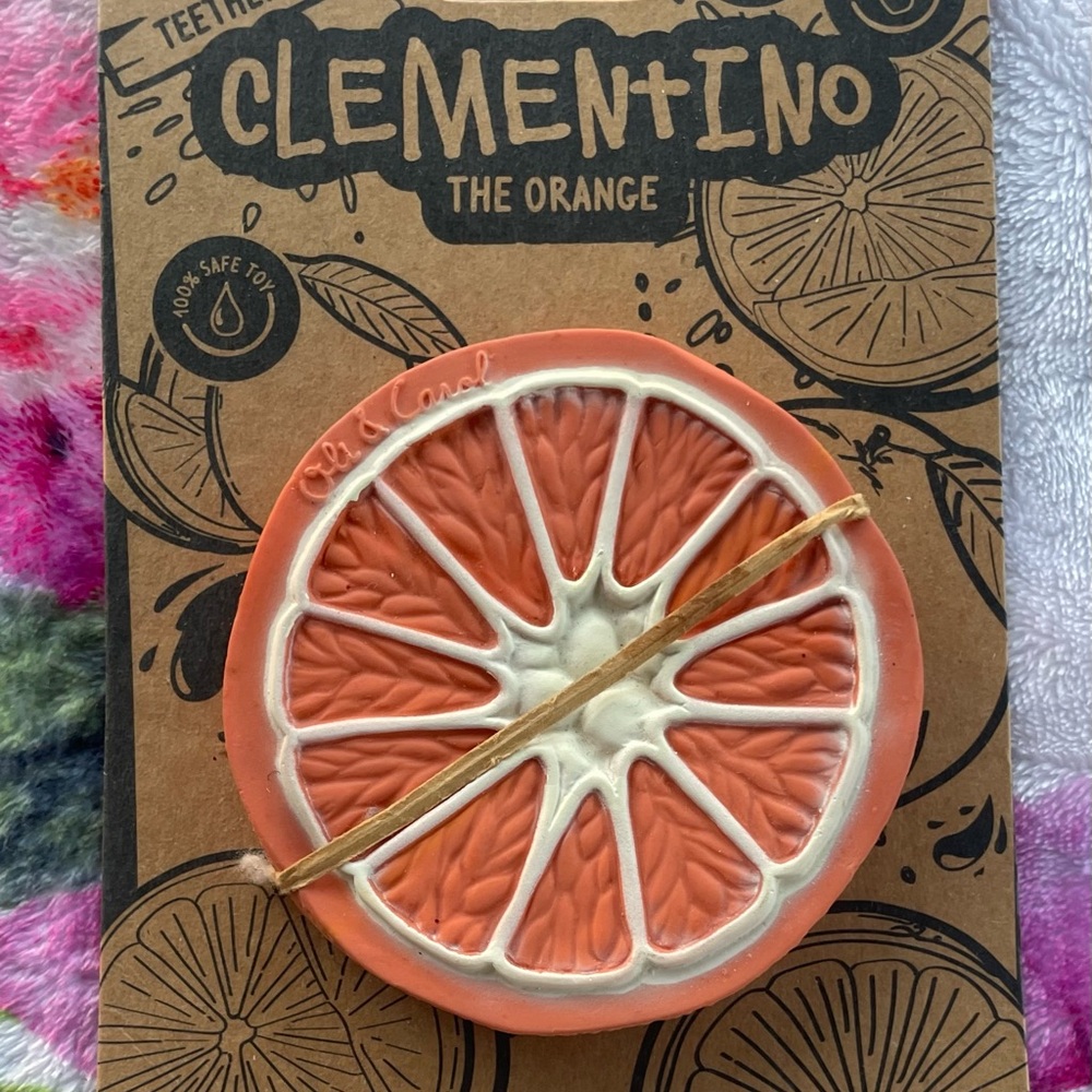 OLI & CAROL “Clementino the Orange” Teether